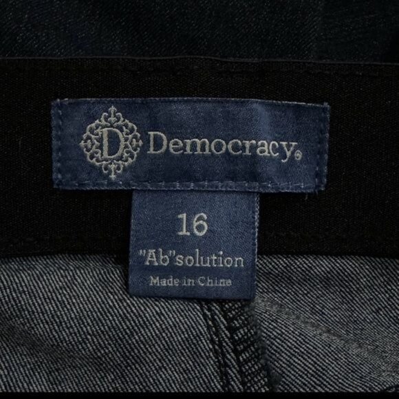 Democracy Ab Technology Dark Wash Skinny Jeans Stretch Comfort Women’s 16 - Picture 4 of 8